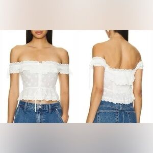 For Love & Lemons Marlowe Top, medium, new without tags!